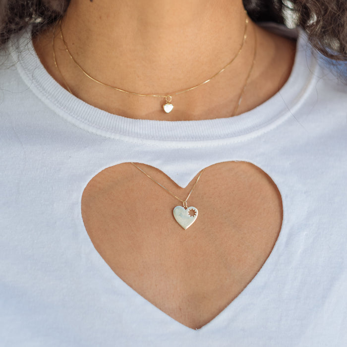 14K Gold Heart Pendant - A Symbol of Love