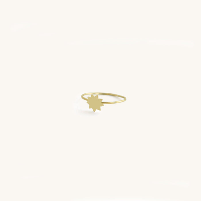 Petite Nine Pointed Star Ring