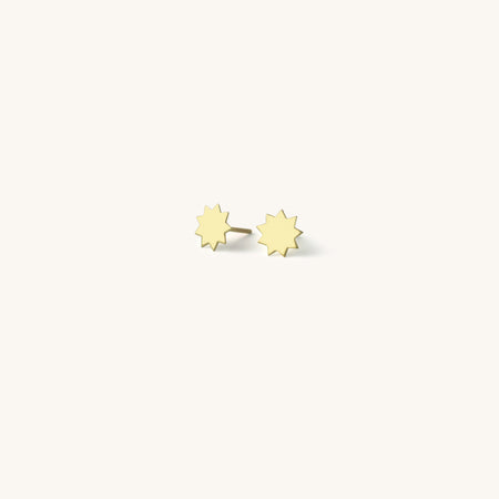 Petite Nine Pointed Star Earrings